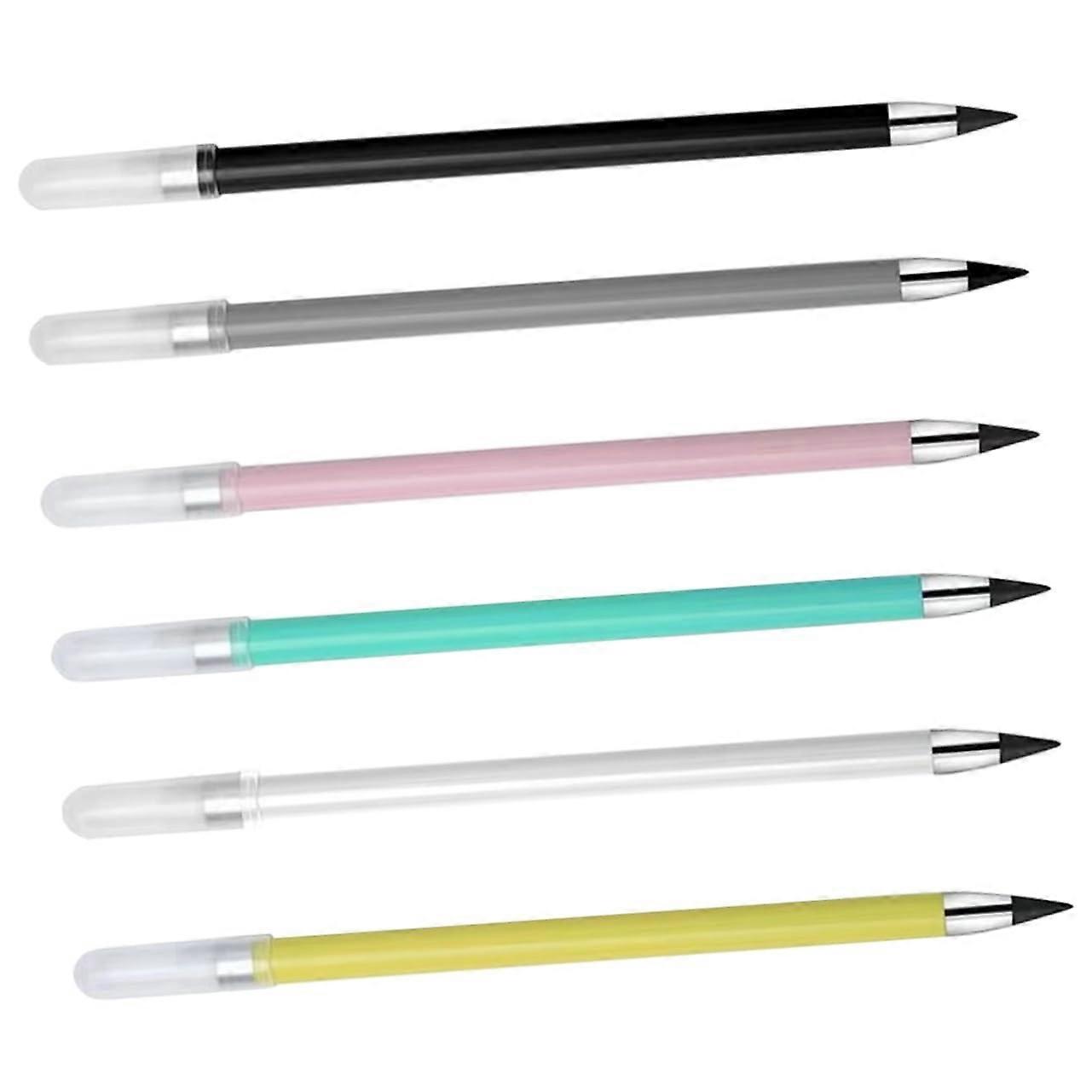 6 pieces of pencils, inkless and student pencils, lightweight and comfortable for sketching and calligraphy,  for writing enthusiasts.