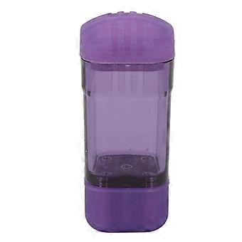 8ml Kopfhaut Applikator Transparent Leere Roller Flasche Kopfhaut Öl Kamm für Haarwuchs Serum Transparent Lila YMMR)