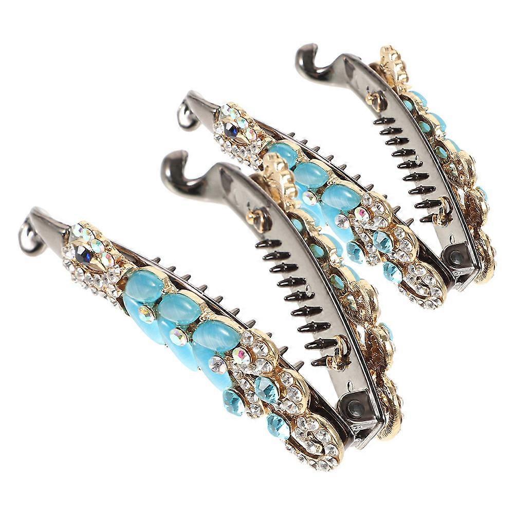 Stylish Rhinestone Banana Hair Clips for Women – Elegant, Durable Design for Thick Hair, Effortless Styling