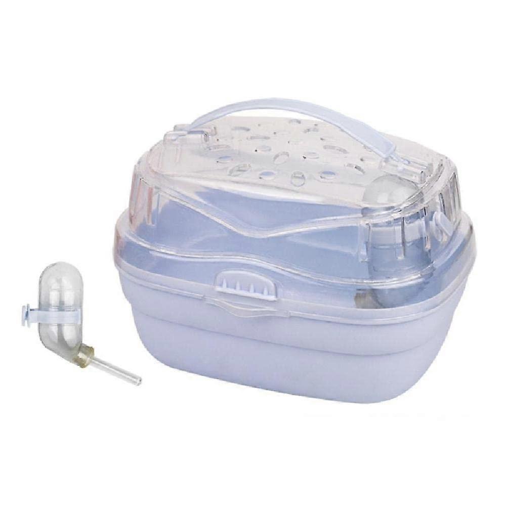 Hamster Transport Box with Water Bottle, Portable Travel Cage for Small Animals, Guinea Pig Carry Bag, Lightweight Design