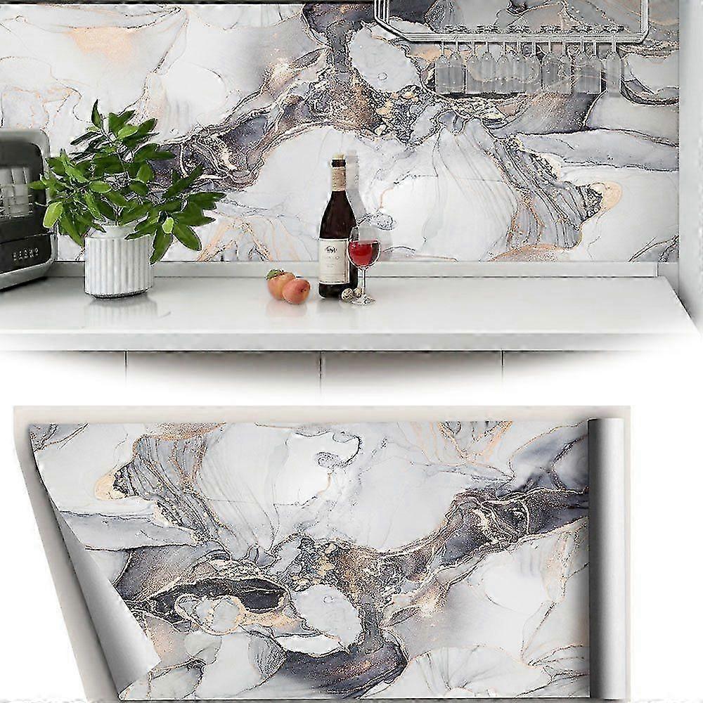 Möbelfolie Kunstmarmor Klebefolie, selbstklebende Strukturfolie 100 cm x 40 cm