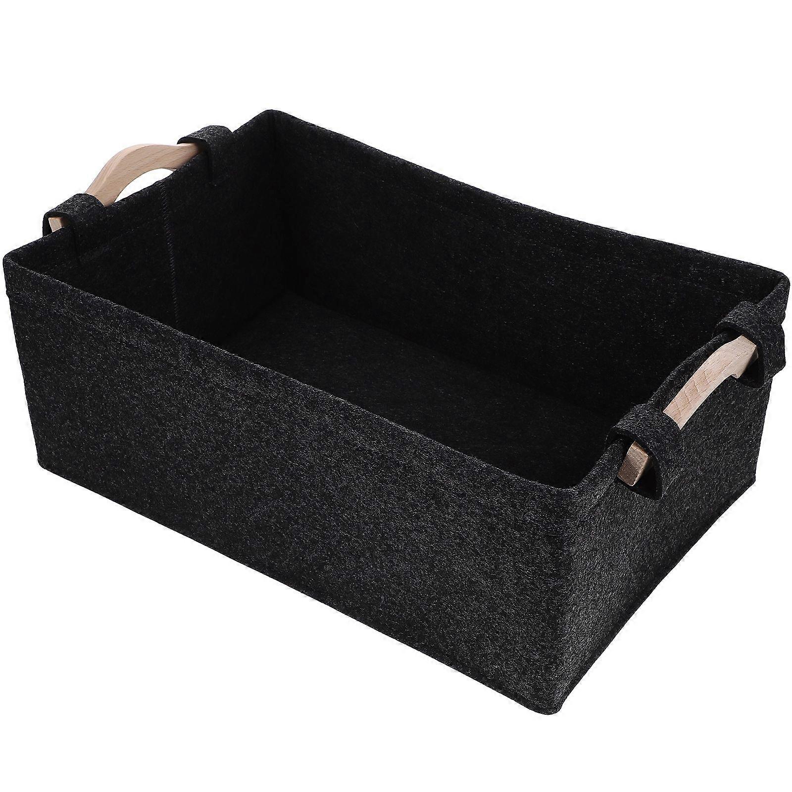 Storage Basket Sundry Container Felt Storage Basket Pet Toys Box Random Pattern