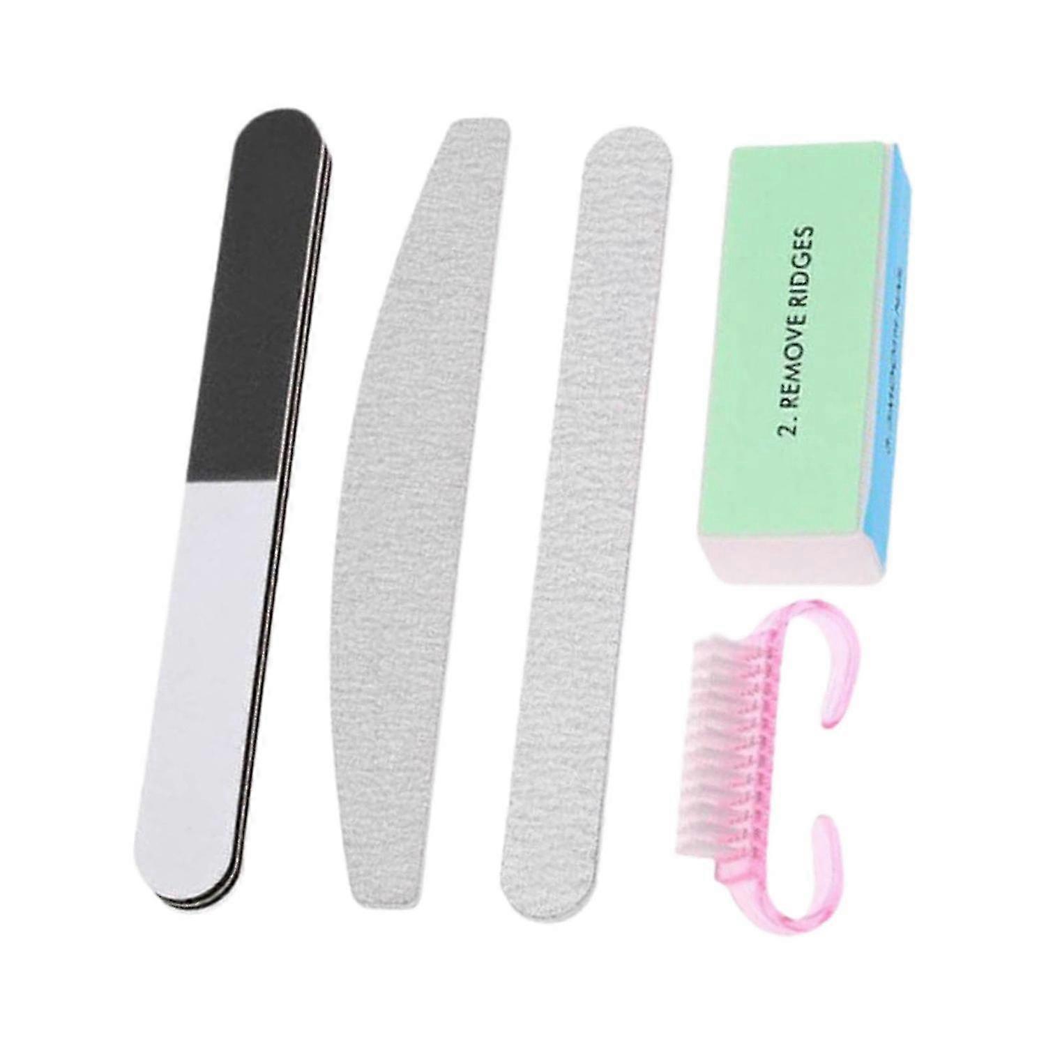 2025 3 x 5Pcs/Set Nail File Kit Professional Sturdy EVA Nail Art Buffer File Kit for Female