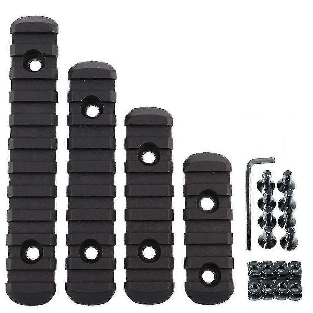 4 Pcs Picatinny Rail Section Tactical Rail Section Polymer Rail Section Rail Section Kit