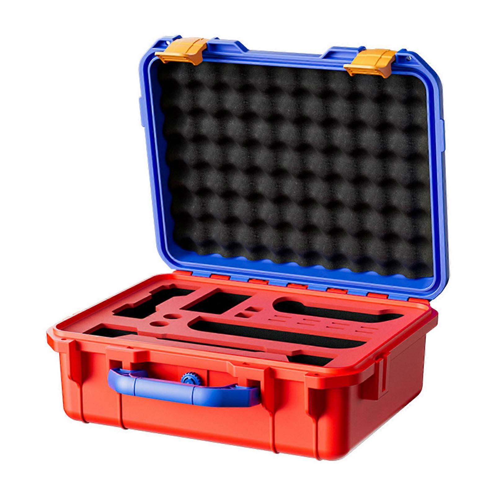 Protective Storage Case Water Resistant Design Multiple Compartment Organizers Gaming Spare Part Suitable for switch2  Red