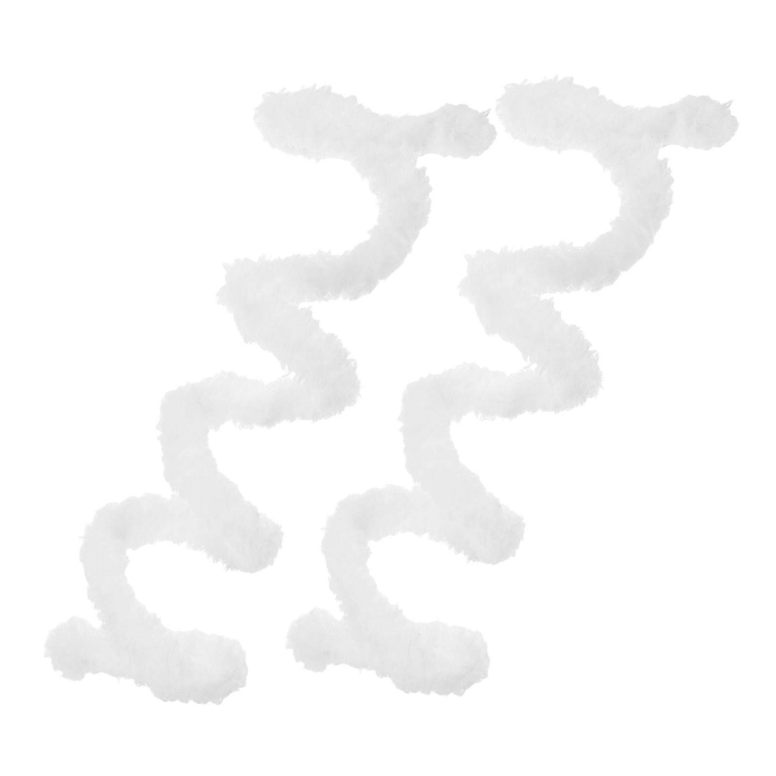 Bendable Fuzzy Stems Pipe Cleaners For Diy Accessories Creative Projects Crafting Materials 2Pcs White Round