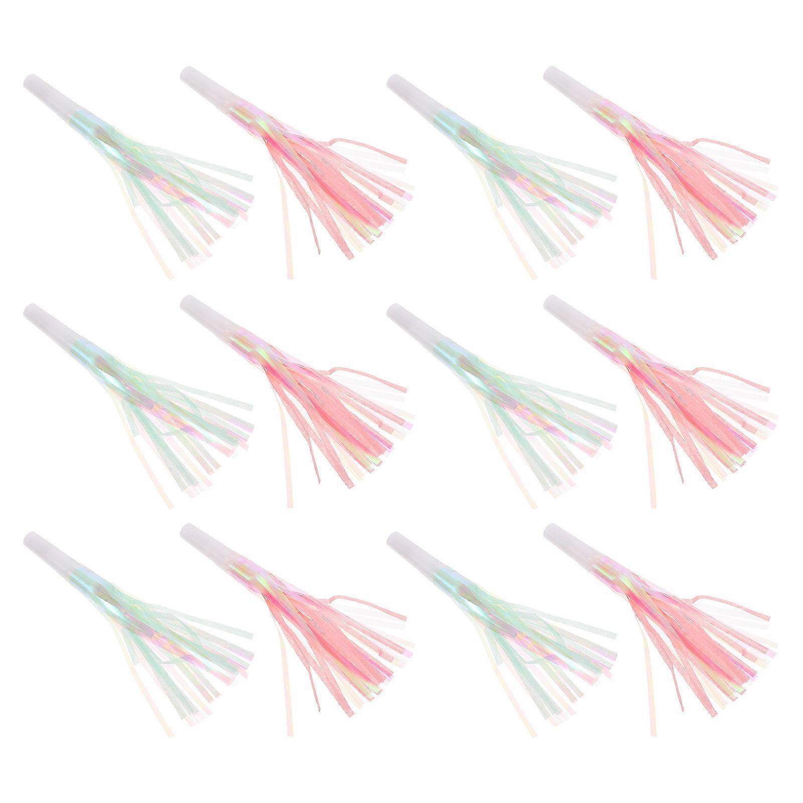 Plastic Blowouts Fringed Noise Maker for Party Use 12Pcs Pack