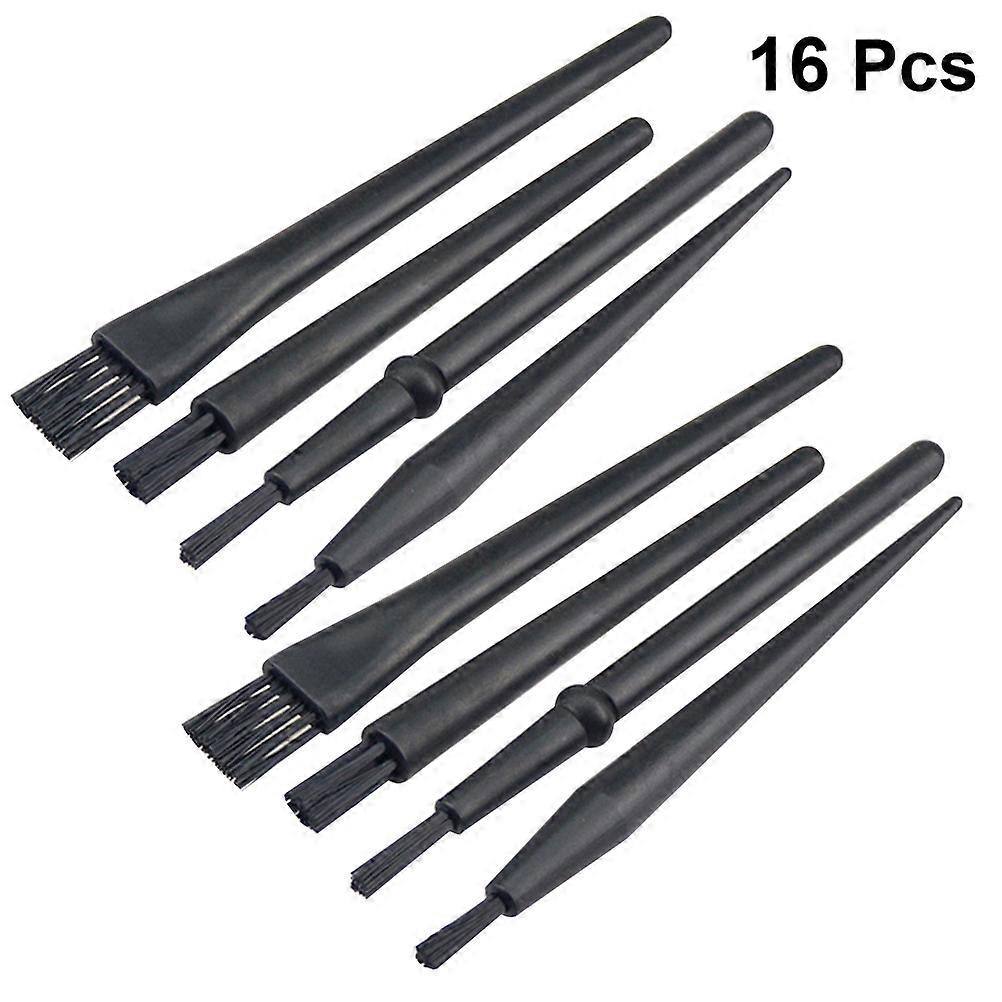 Anti-Static Cleaning Brush Set For Repair Technicians 1Set 8Pcs Black Tools
