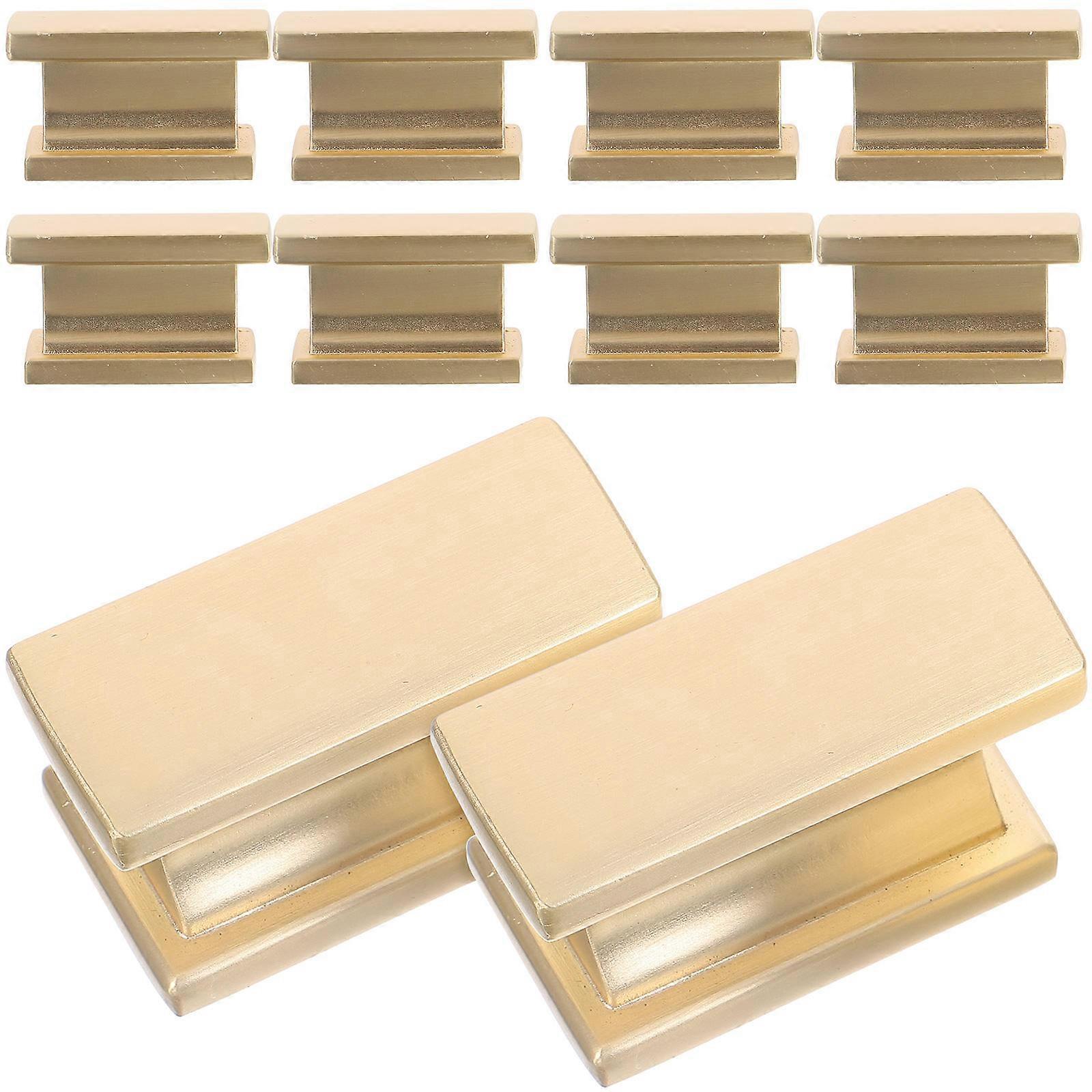 10pcs Square Cabinet Knobs Durable Metal Pull Handles For Dresser And Furniture Stylish Finish Modern Design For Wardrobe And Cabinet Upgrades