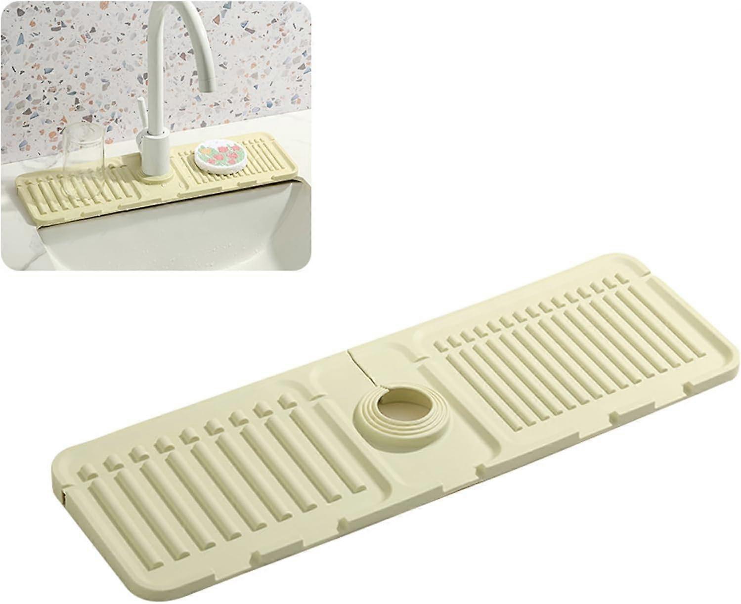 Faucet Mat for Kitchen Sink - Enhanced Silicone Splash Guard