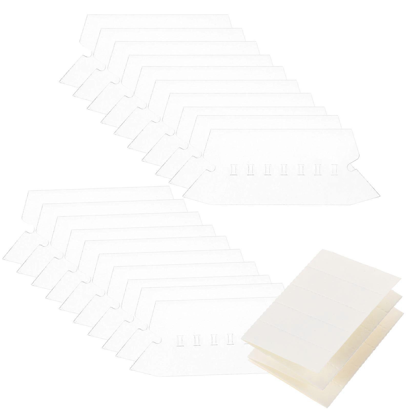 File Folder Tabs Hanging File Labels Office Organization Rectangular Simple Design PP 1Set