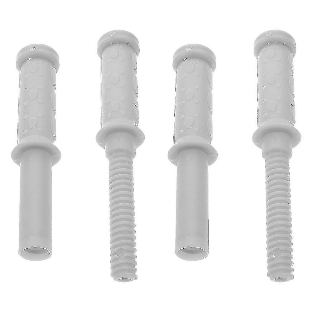 2 Pair Universal Rocking Horse Handle Plastic Threaded Handle For Baby Rocker Toy Comfortable Grip Anti Slip Easy Installation For25.00X3.20X3.20CMGre