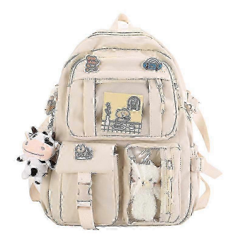 Small kawaii backpack for students - includes decorative pendant