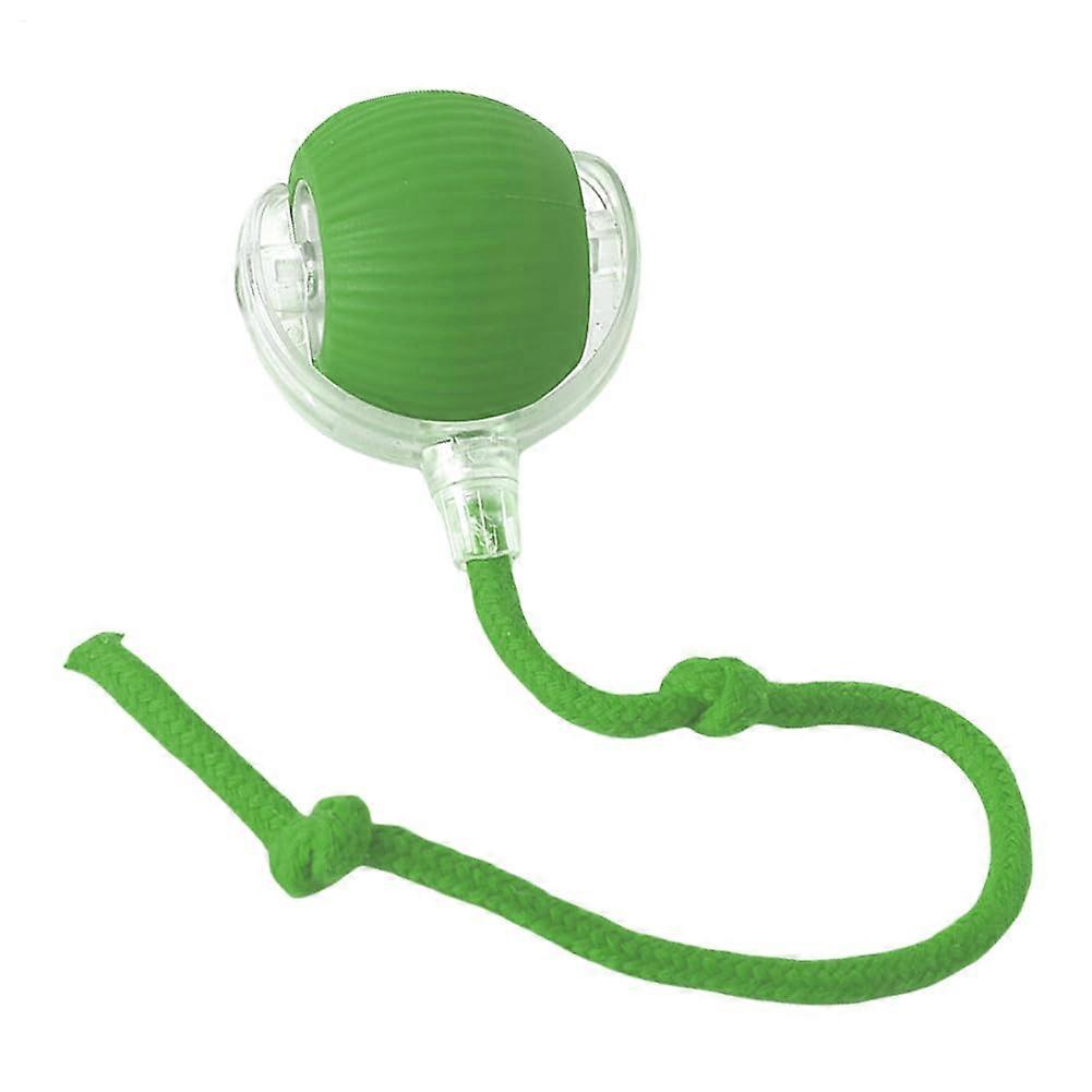 Electric Cat Ball Interactive Cat Toy USBRechargeable with Tail, Green