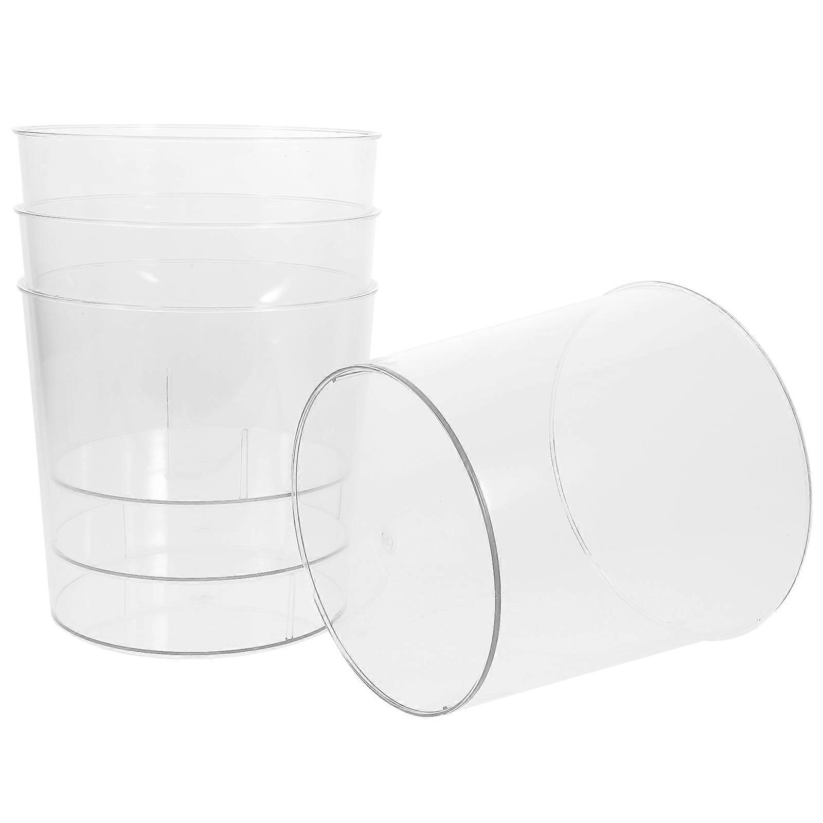 Transparent Plastic Holder for Home Bar Use with Quality and MultiUse Function 4 Pieces