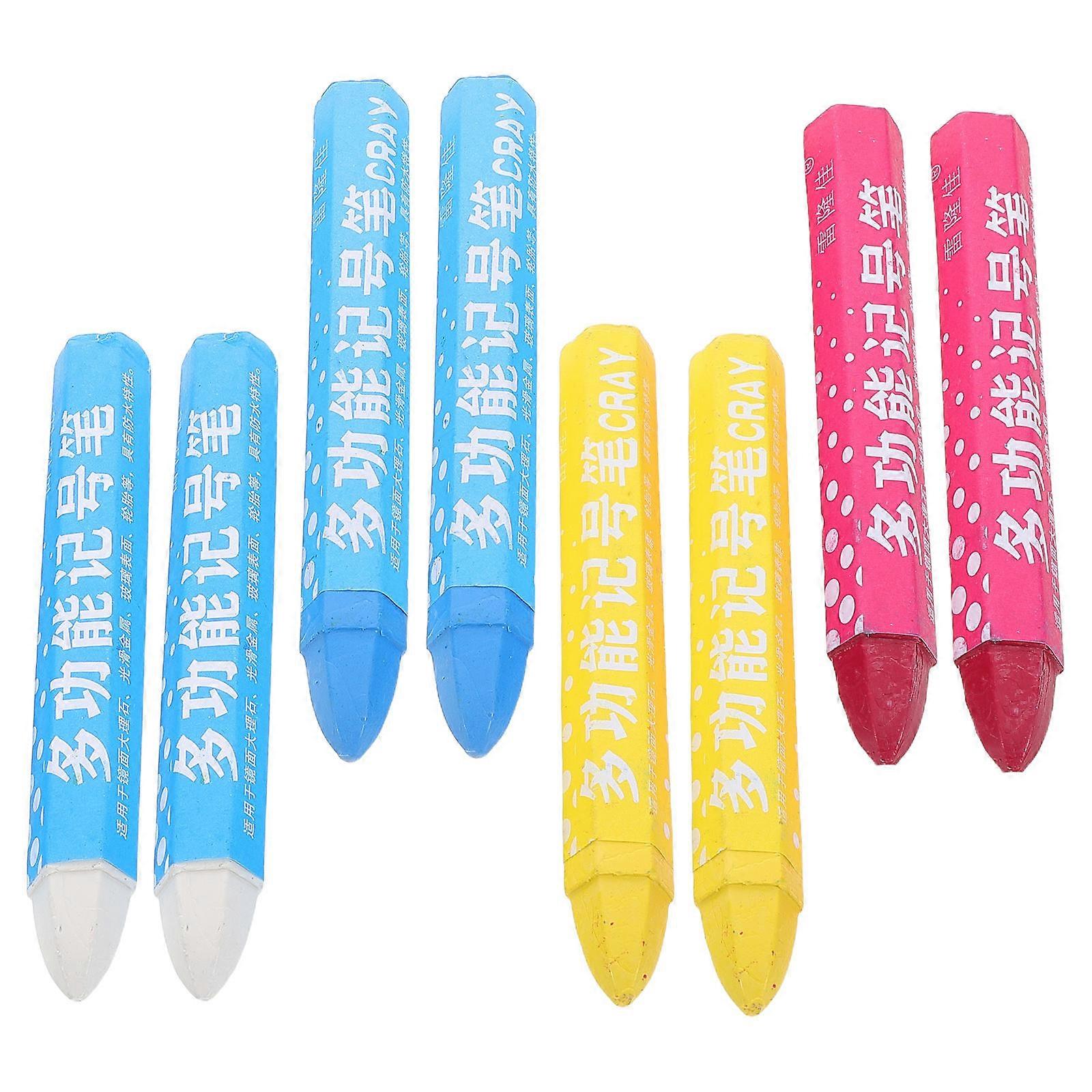 Automotive Paint Marker Identifying Tires High Visibility Wax 8Pcs