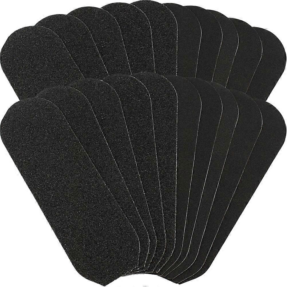 Pedicure Foot File Refills with Abrasive Paper for Dead Skin Removal Black Practical and Durable 20pcs