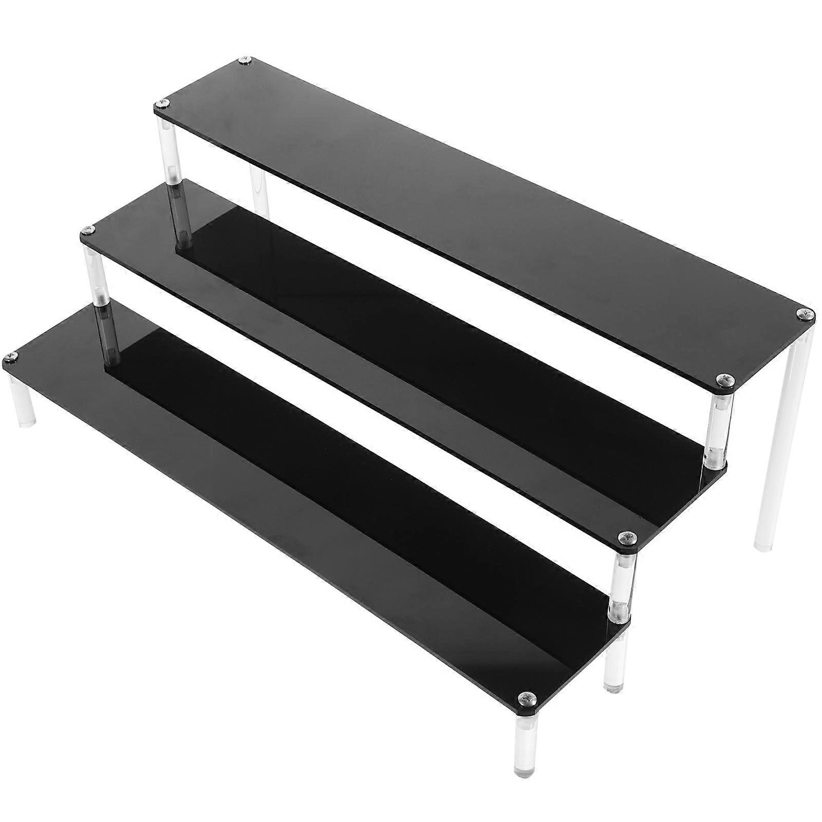 Acrylic Display Stand for Storage Black Large Space Jewelry Rack with Strong Capacity 1 Piece