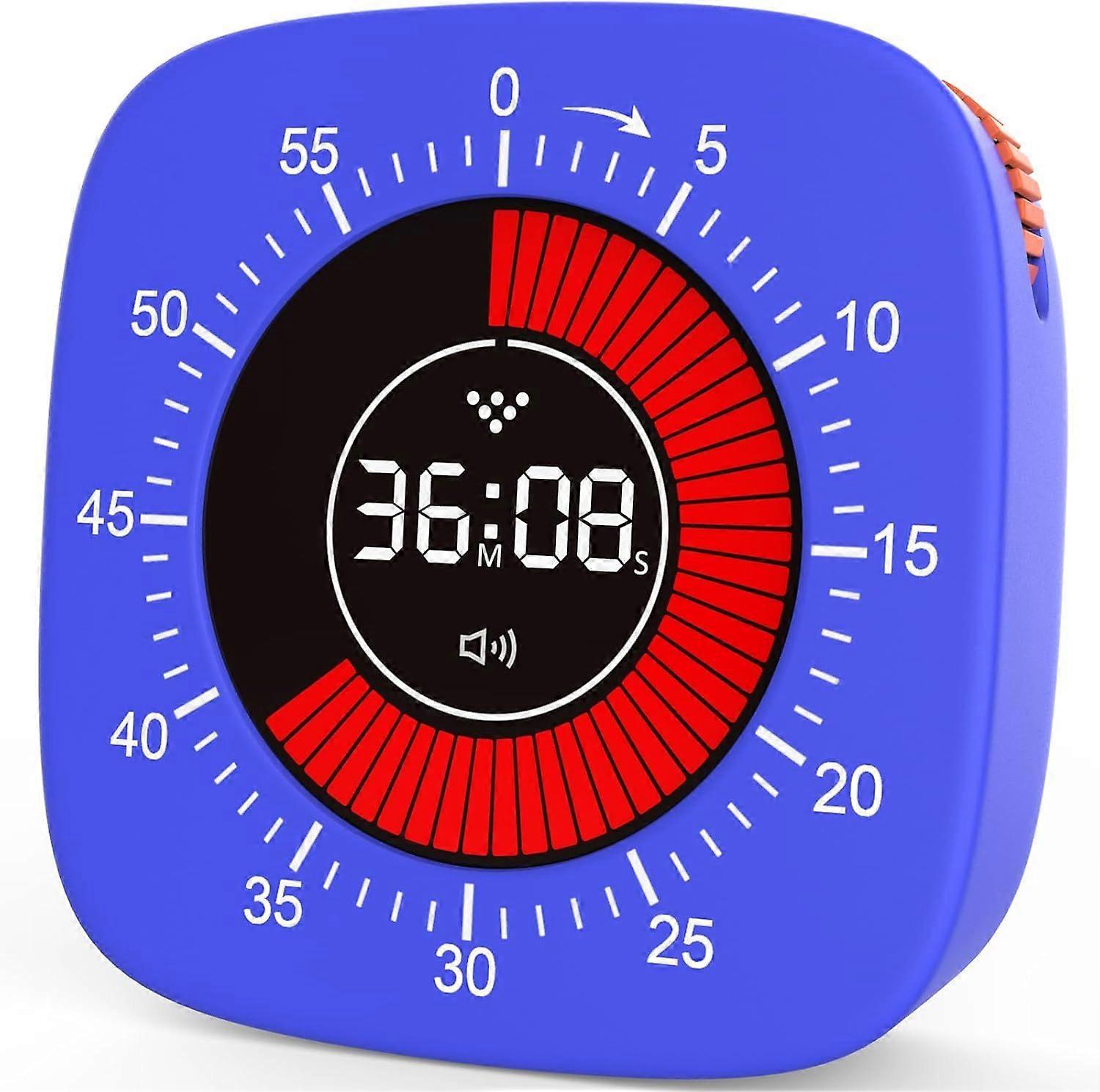 2025 Newest Visual Timer, Digital Timer for Kids, Rechargeable Timer with 4 Alarm Modes an