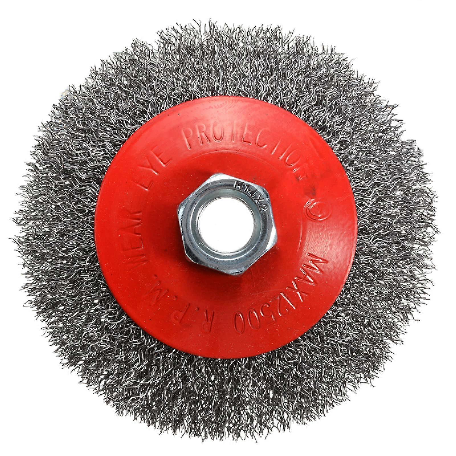 Wire Cone Brush, 4-Inch, 100 Mm, M14 Thread, Rust Removal And Polishing, Compatible With Angle Grinder And Rotary Tool