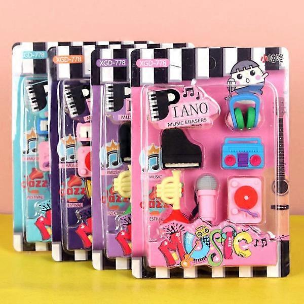 Instrument Rubber Eraser Student Learning Stationery Creative Color Random