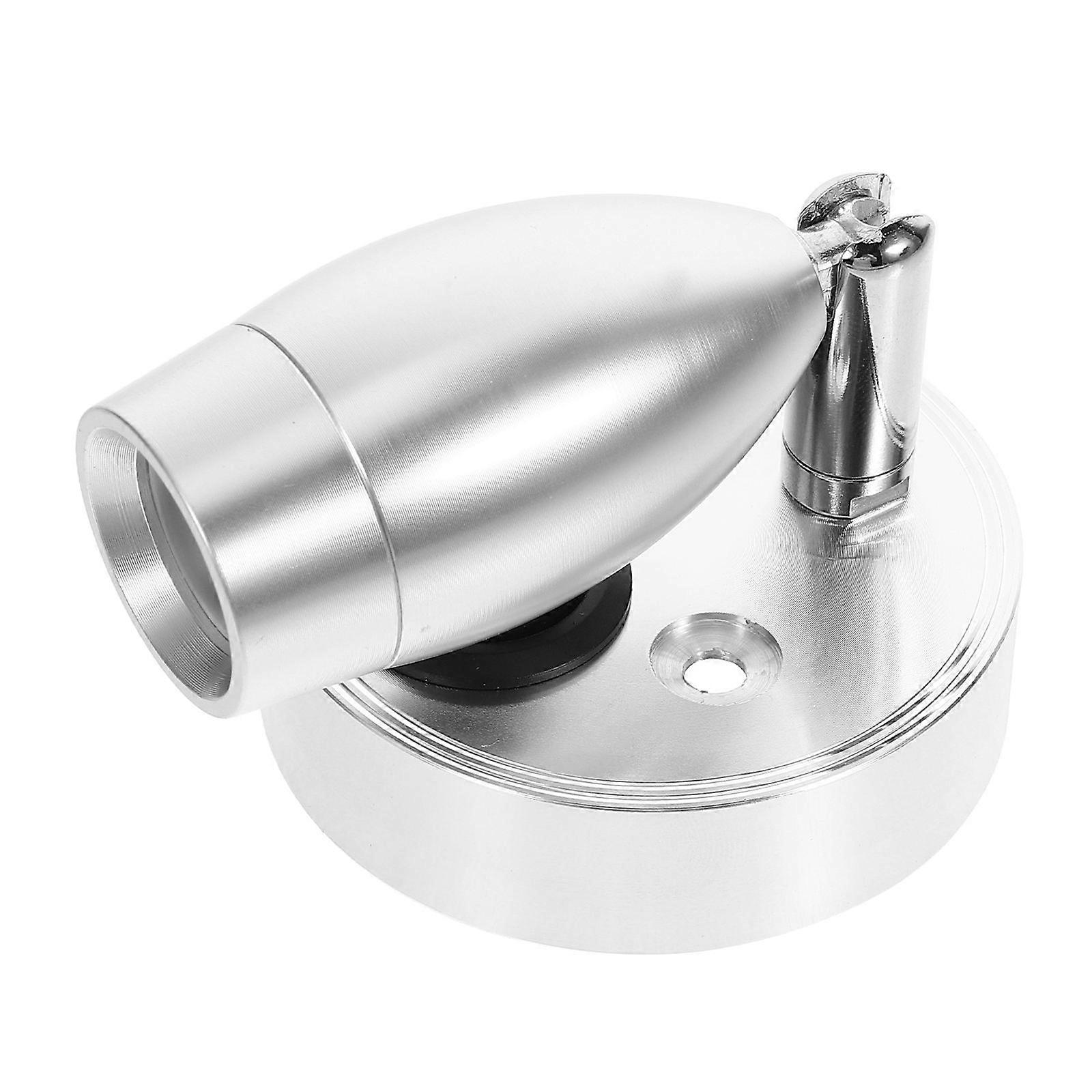 Reading Light Silver Aluminum for Cabin RV 3W 12V Adjustable Brightness