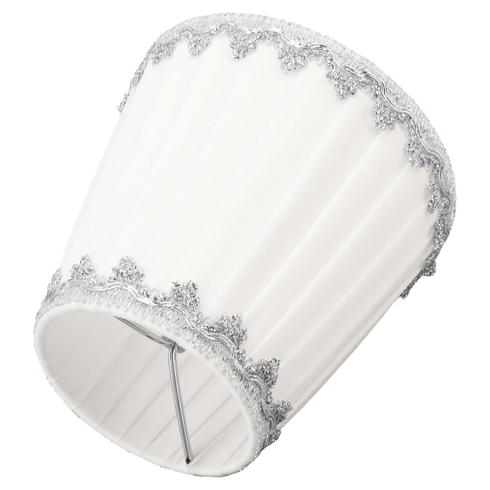 6Pcs Cloth Lampshade Modern Simple Candle Chandelier Light Shade Table Lampshade for Living Room 