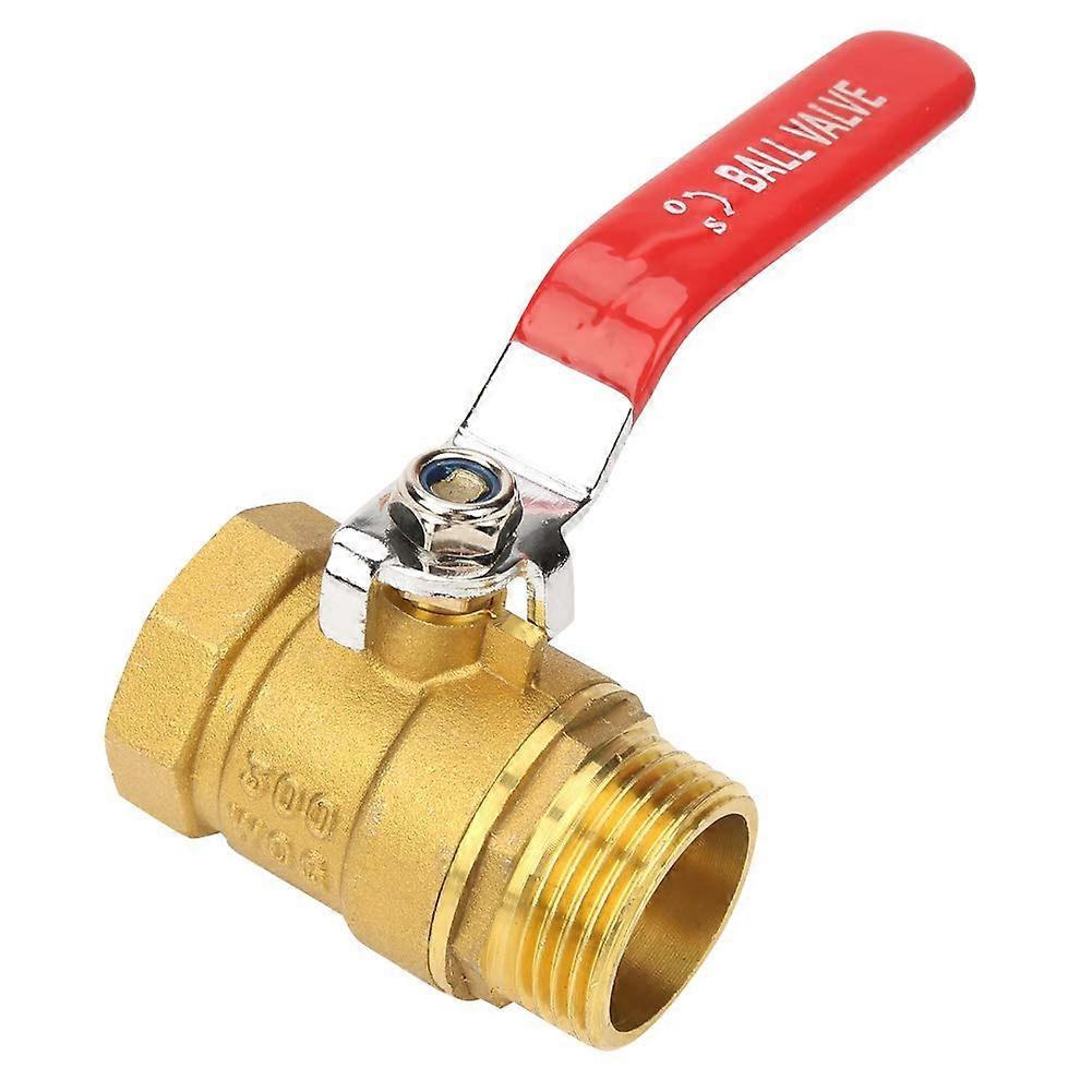 Brass ball valve, external and internal threads, 2.5 cm BSP DN25 pipe fittings