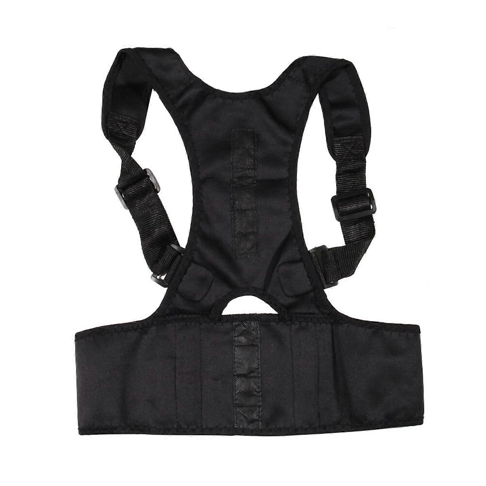 Adjustable Magnetic Posture Corrector for Back and Shoulder Support (Color: Army Green, Wine Red)