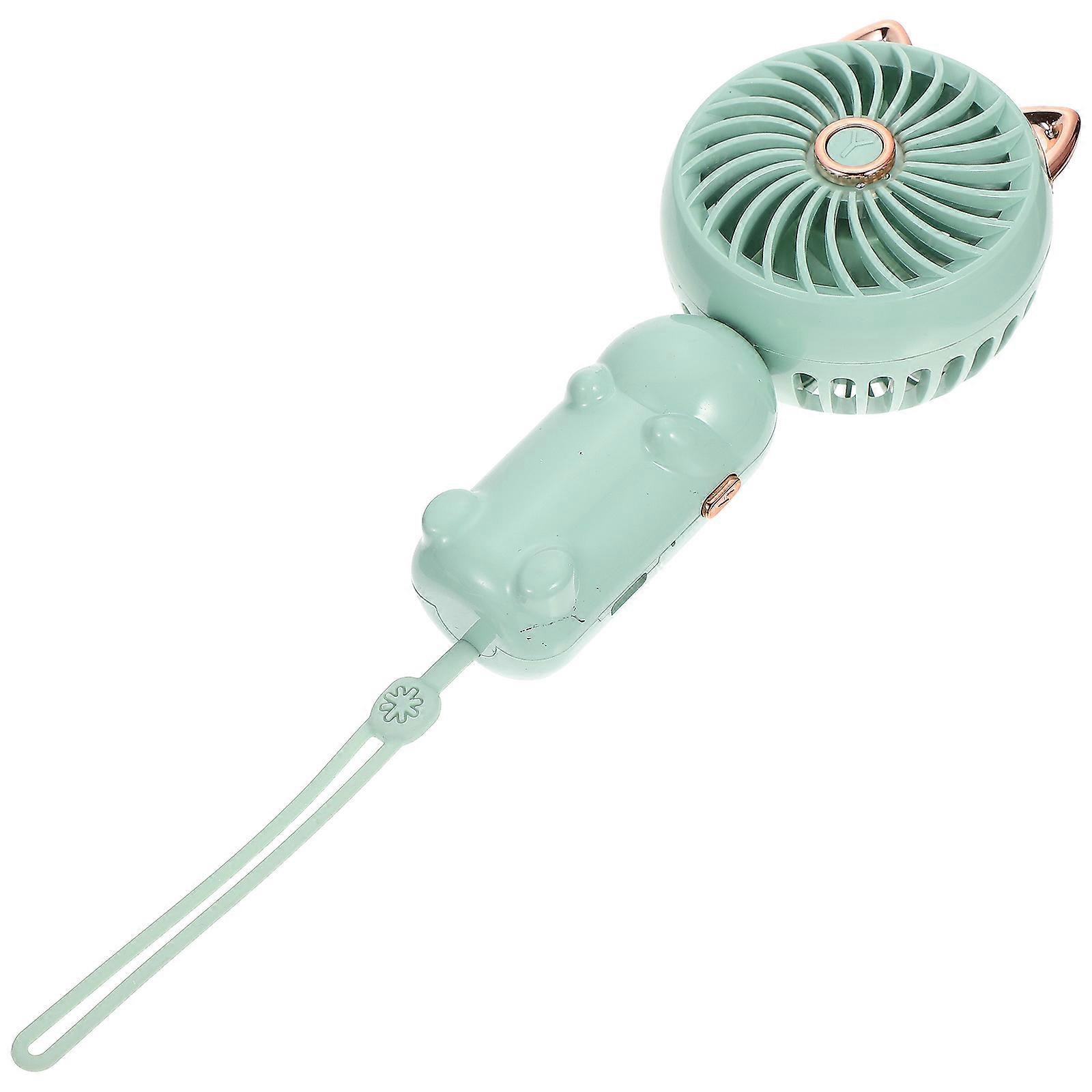1 set of Portable Cooling Fan Rechargeable Summer Fan Mini USB Handheld Fan