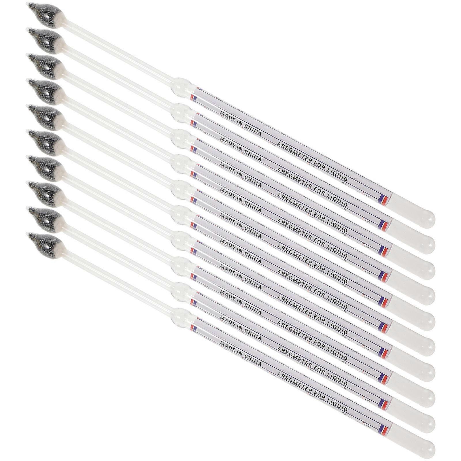Hydro Meter For Laboratory Use And Brewing 10Pcs White Glass With Reliable Measurement Functionality