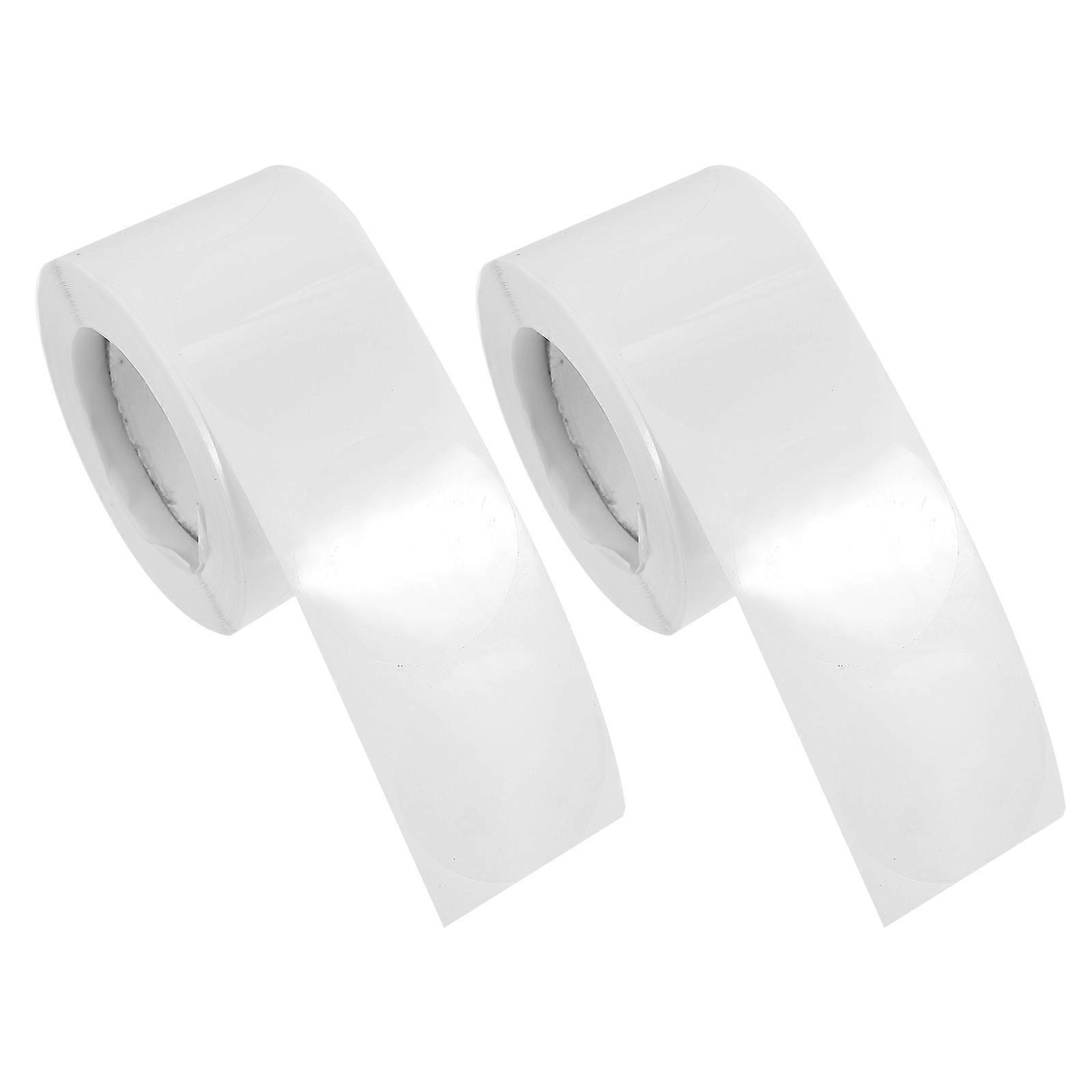 1000Pcs Self-Adhesive Transparent Sealing Sticker Round Shape For Envelope Craft Making 3.8X3.8Cm