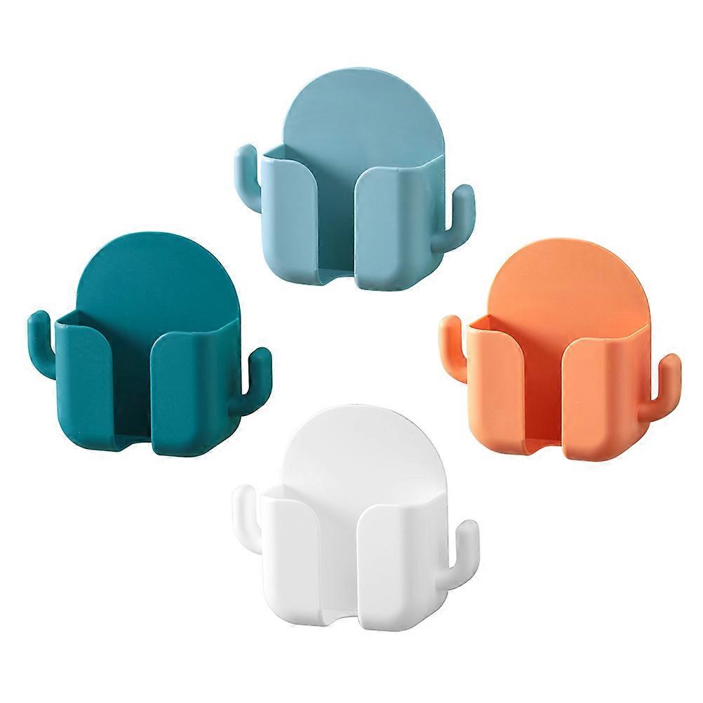 4Pcs Wall-Mounted Charging Rack In Assorted Color Suitable For Homeowners Organizing Mobile Phones And Remote Controls Effectively