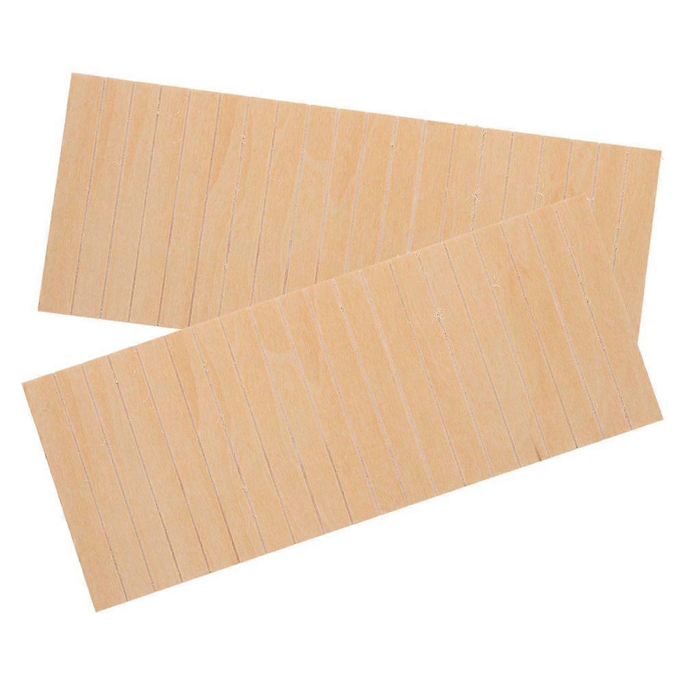 Miniature Wooden Wall Panel 2Pcs Dollhouse Furniture Accessories Ideal For Craft Enthusiasts And Hobbyists Home Decor
