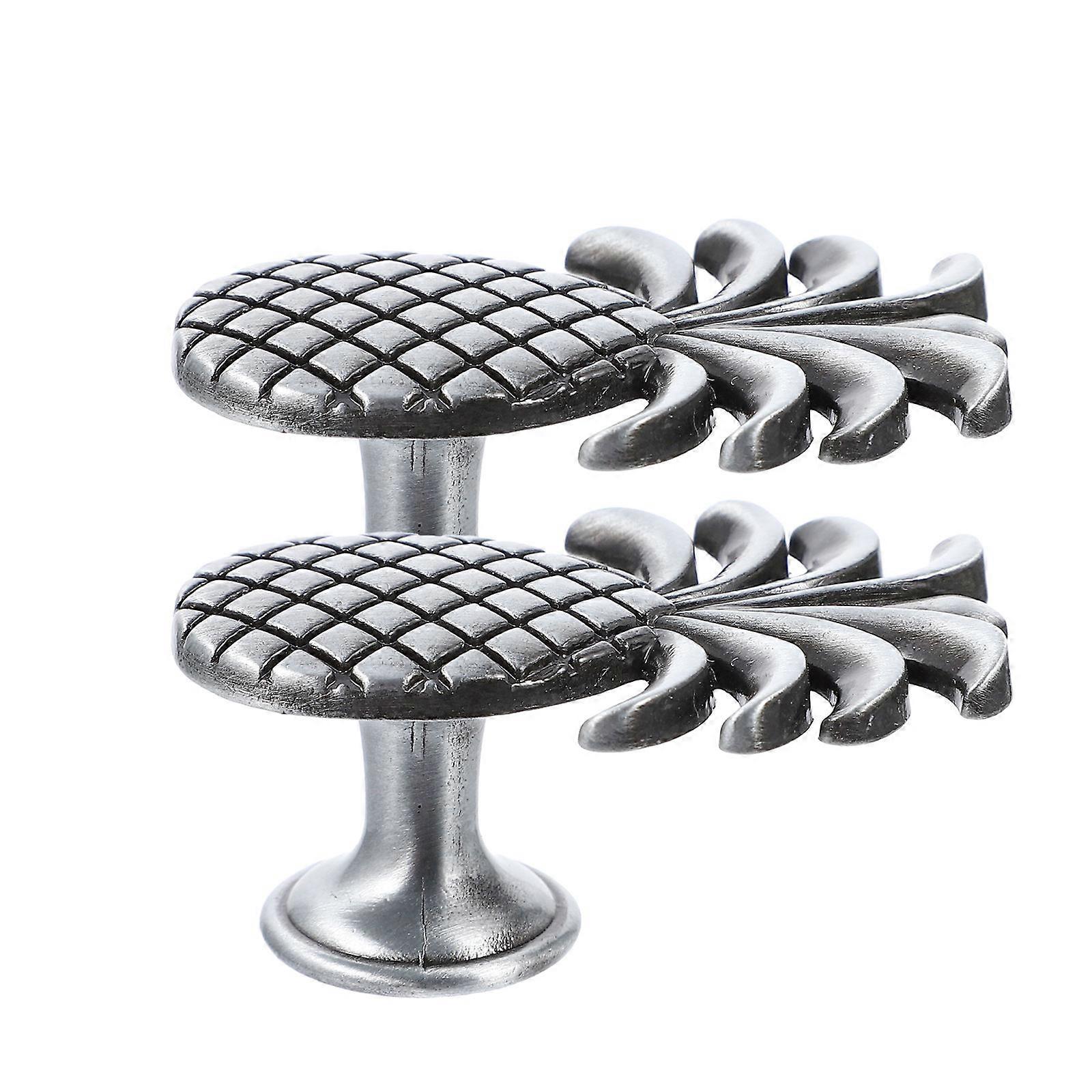 Sophisticated Pineapple Drawer Knobs 2Pack Perfect For Cabinet Furniture Replacement