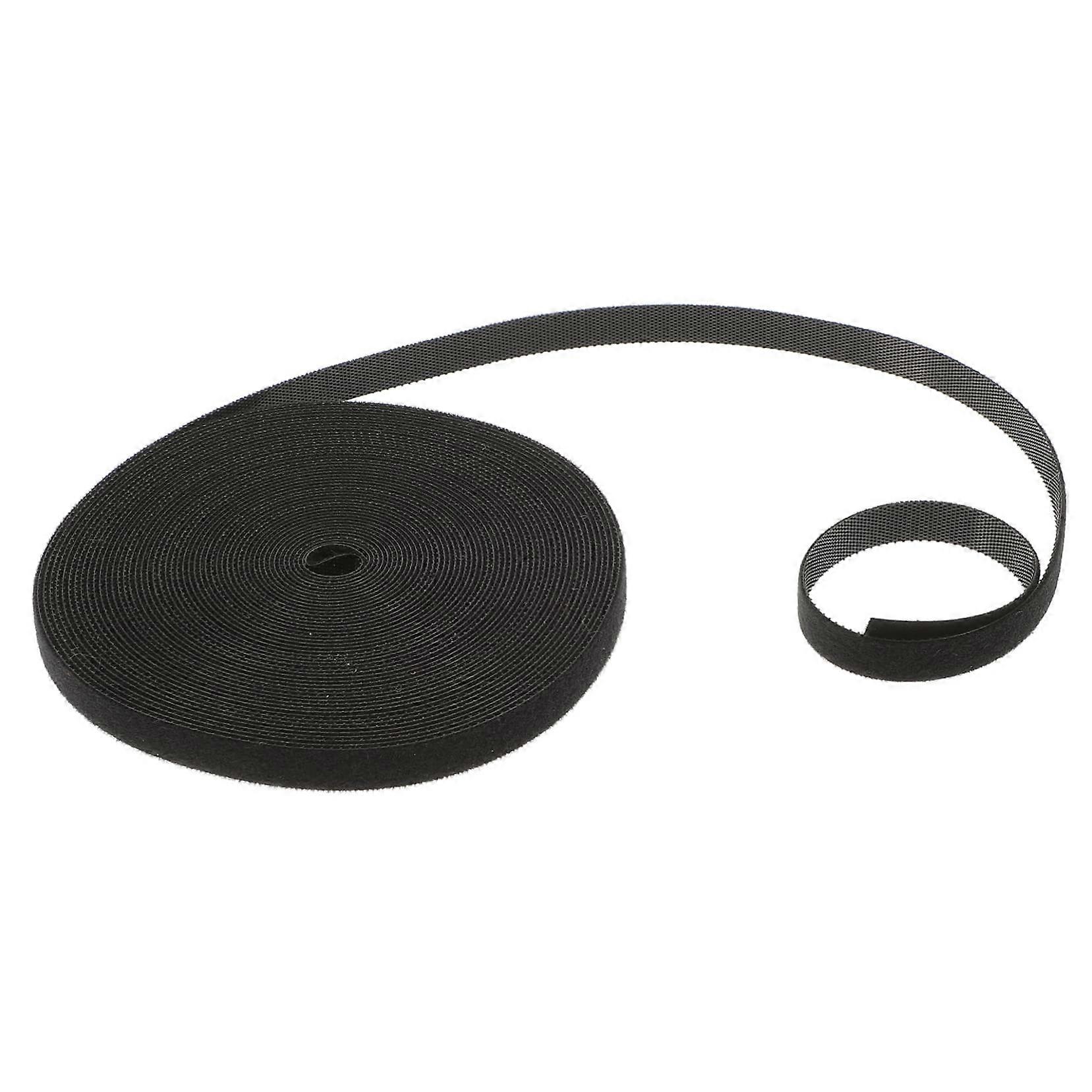 Cable channels. Organize cables with hooks, cable ties, management strips, black.