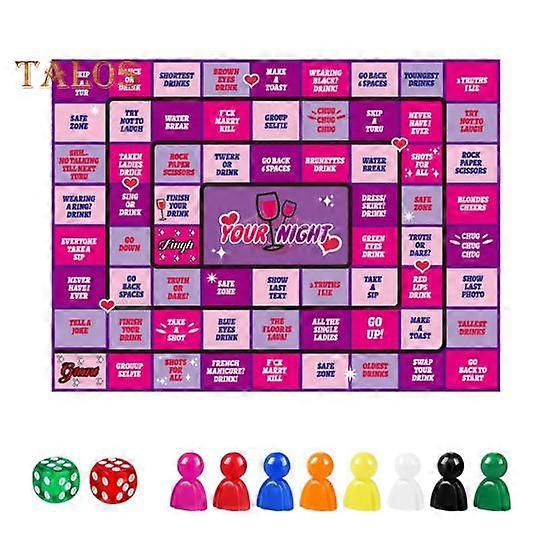1 Set Adults Drinking Dice Game Multiplayer Interactive Couple Friend Family Party Travel Drinking Board Game Party Night Essentials