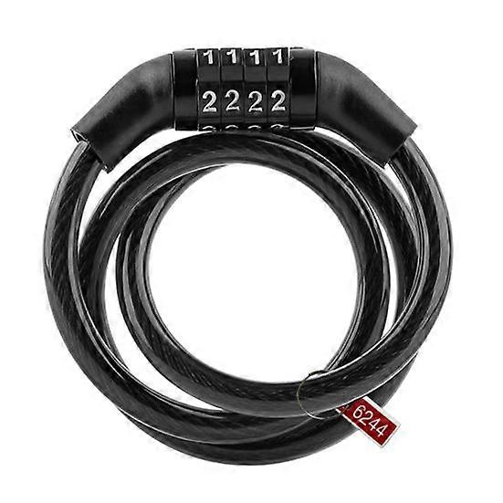 Anti-Theft Bicycle Combination Lock Rust Resistant Easy to Use Compact Size Mountain Bike 4-Digit Password Lock
