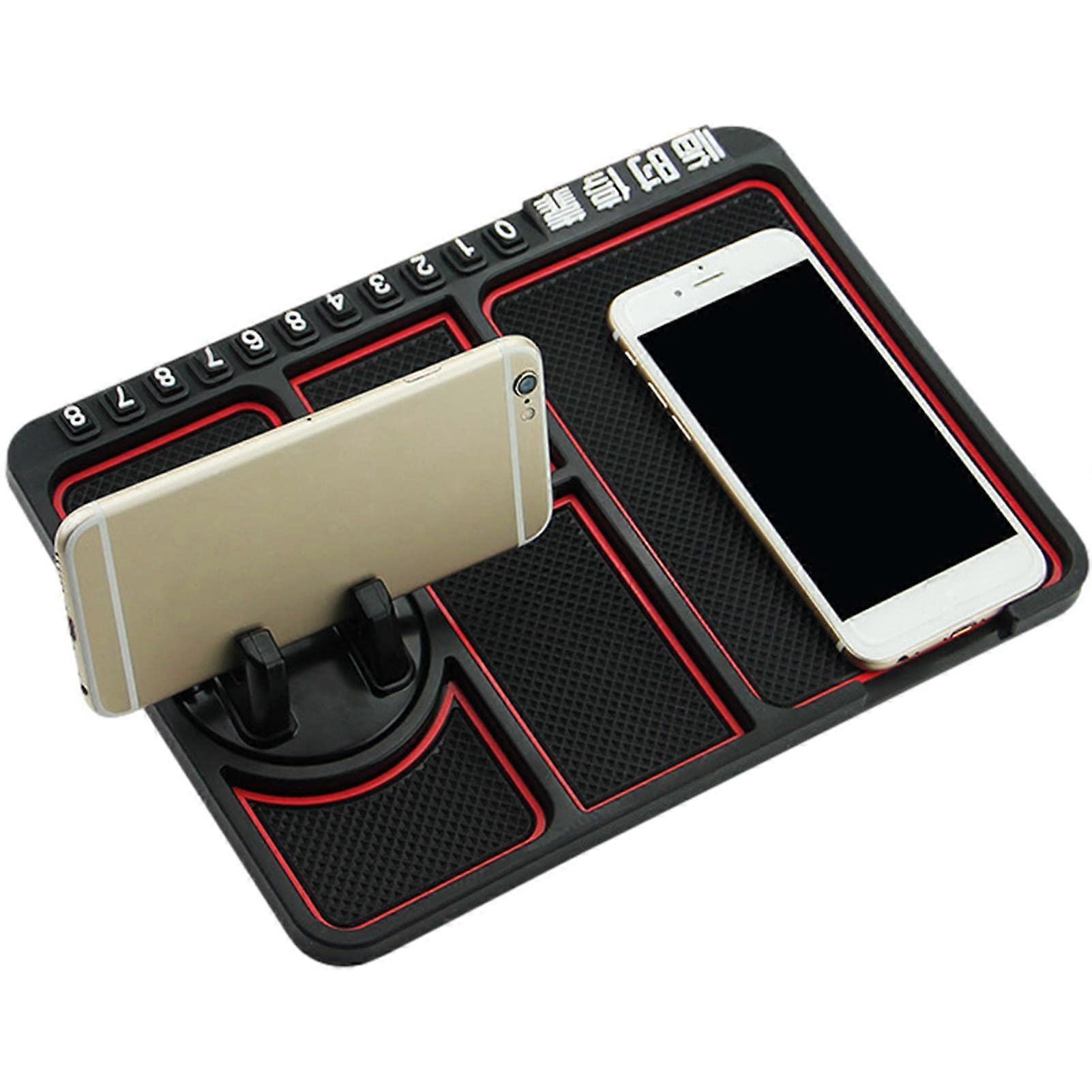 5 Pcs Car NonSlip Mat for Mobile Phone, Washable Dashboard Tray, NonSlip Pad