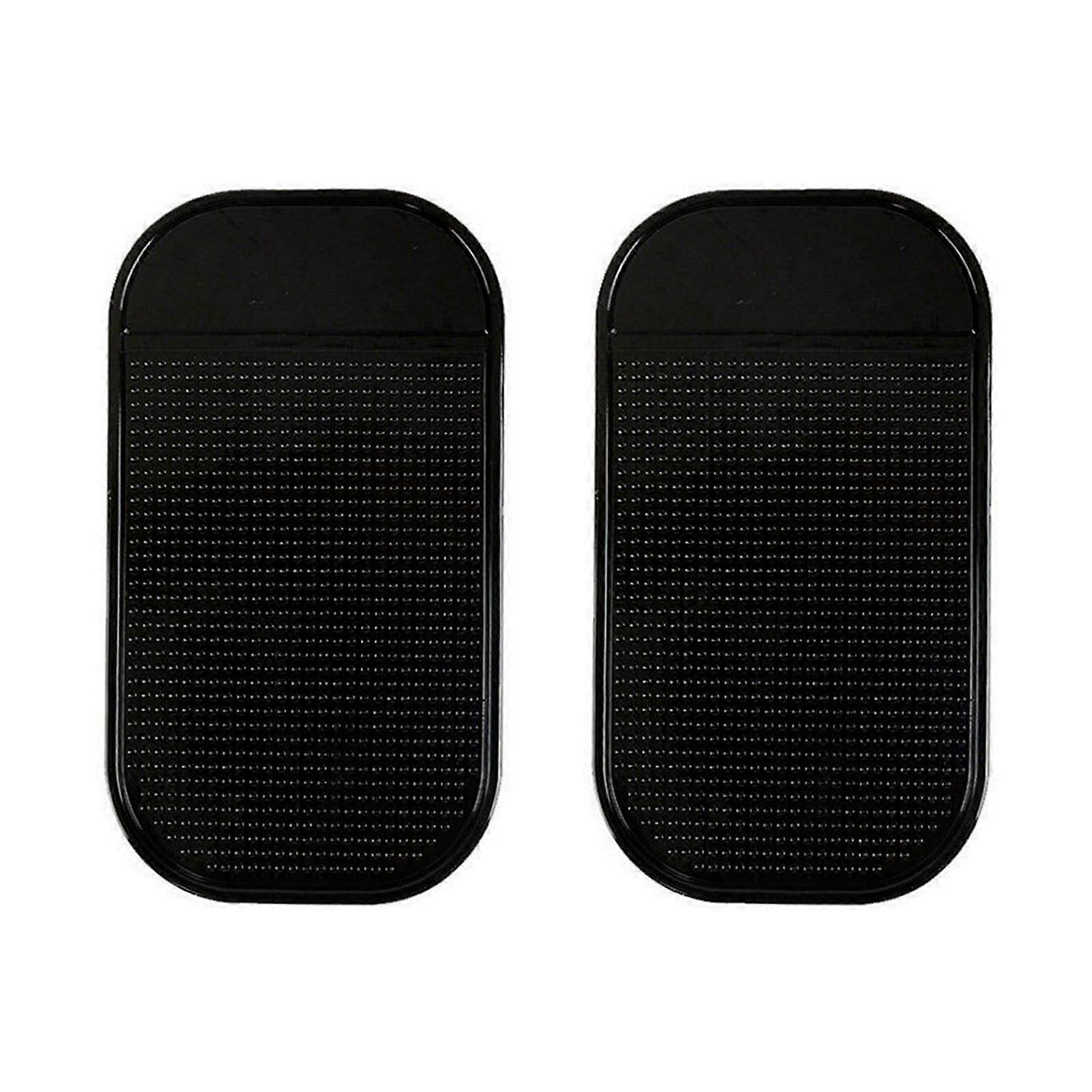 NonSlip Mats Car Dashboard, Washable Pads, Black NonSlip Mat 14x8cm