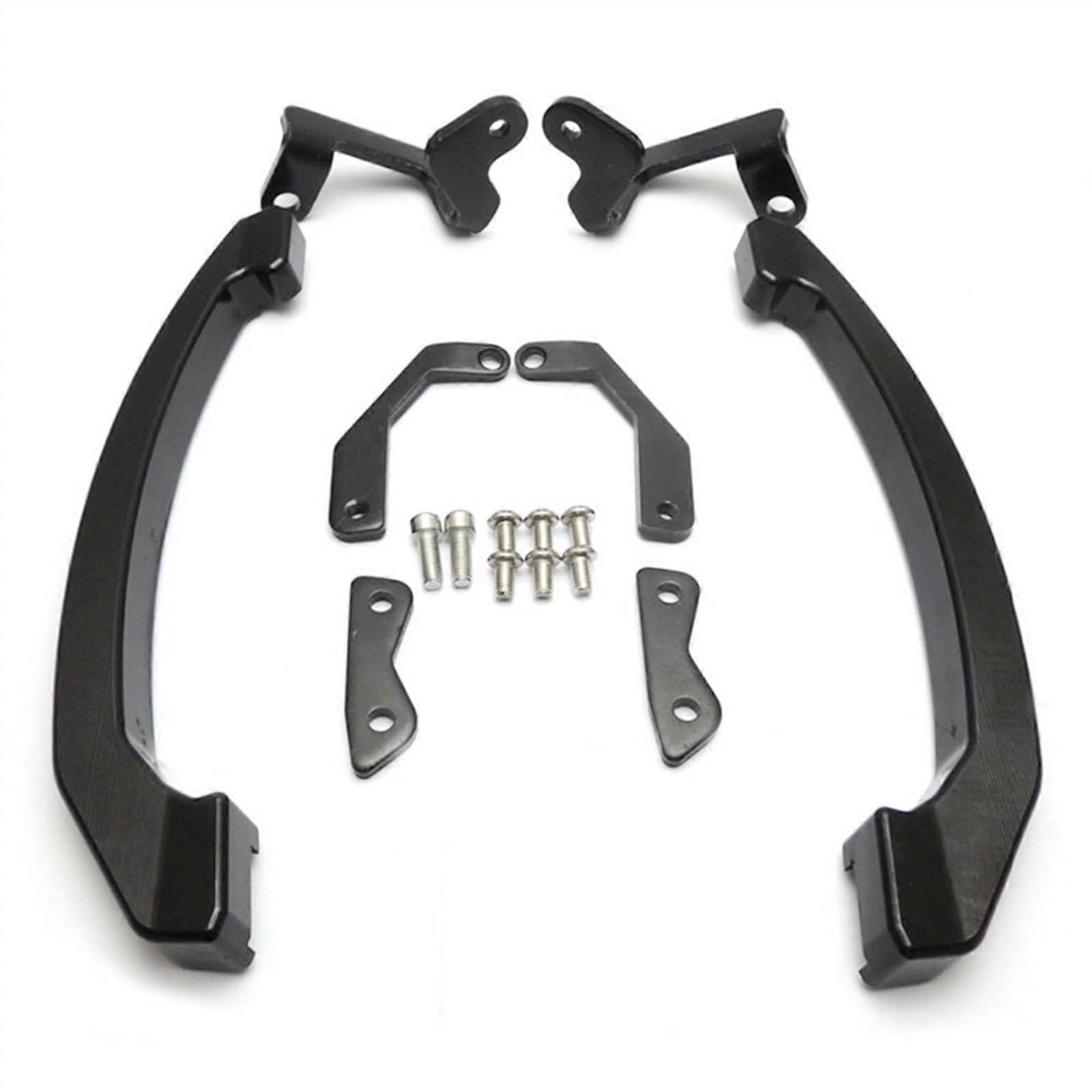 Yamaha MT07 MT07 FZ07 FZ07 2014 2015 2016 2017 CNC Motorcycle Rear Grab Bar Pillion Handle Passenger Seat Rail (Black)