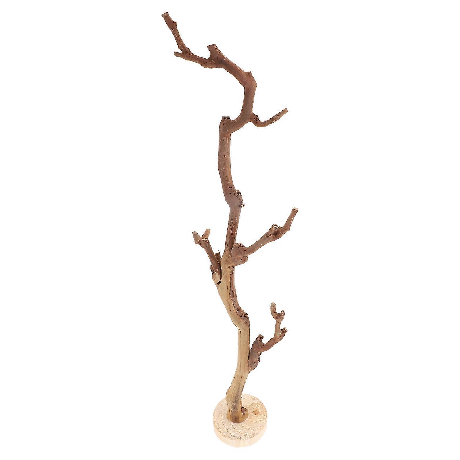 Natural Wood Decor Piece, Stylish Home Accent with Bracket