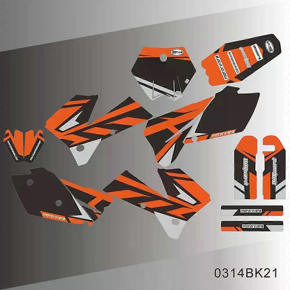 for KTM SX SXF 125 250 450 525 2005 2006 Graphics Decals Stickers Kit Custom Number Name Stickers