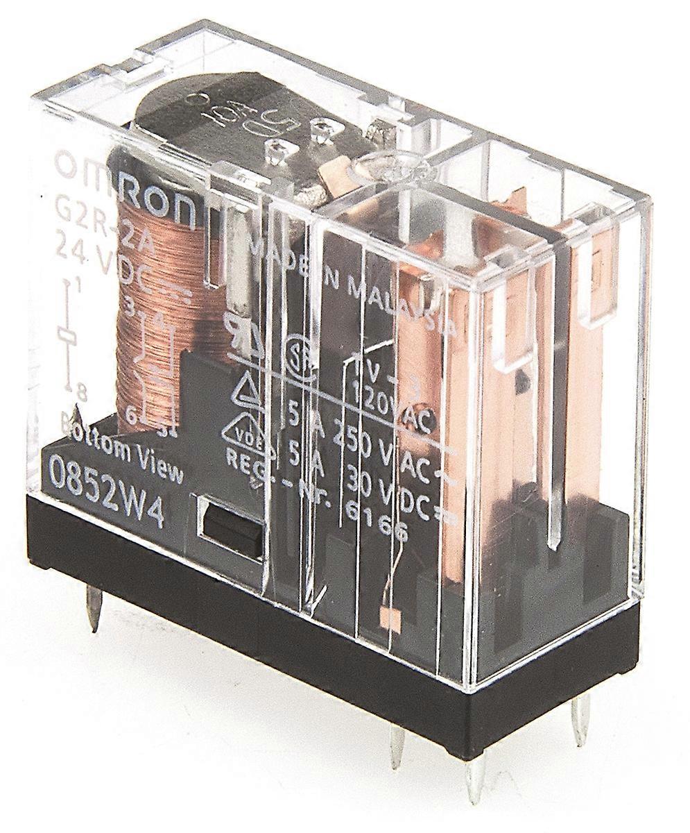 Omron Relay Dpst 24v Dc 5a Pcb Mount G2r-2a Dc24