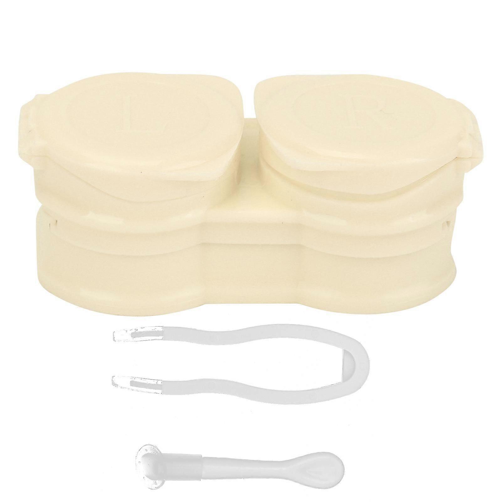 Contact Lens Case Portable Dustproof Contact Lens Storage Kit with Tweezers Stick Remover
