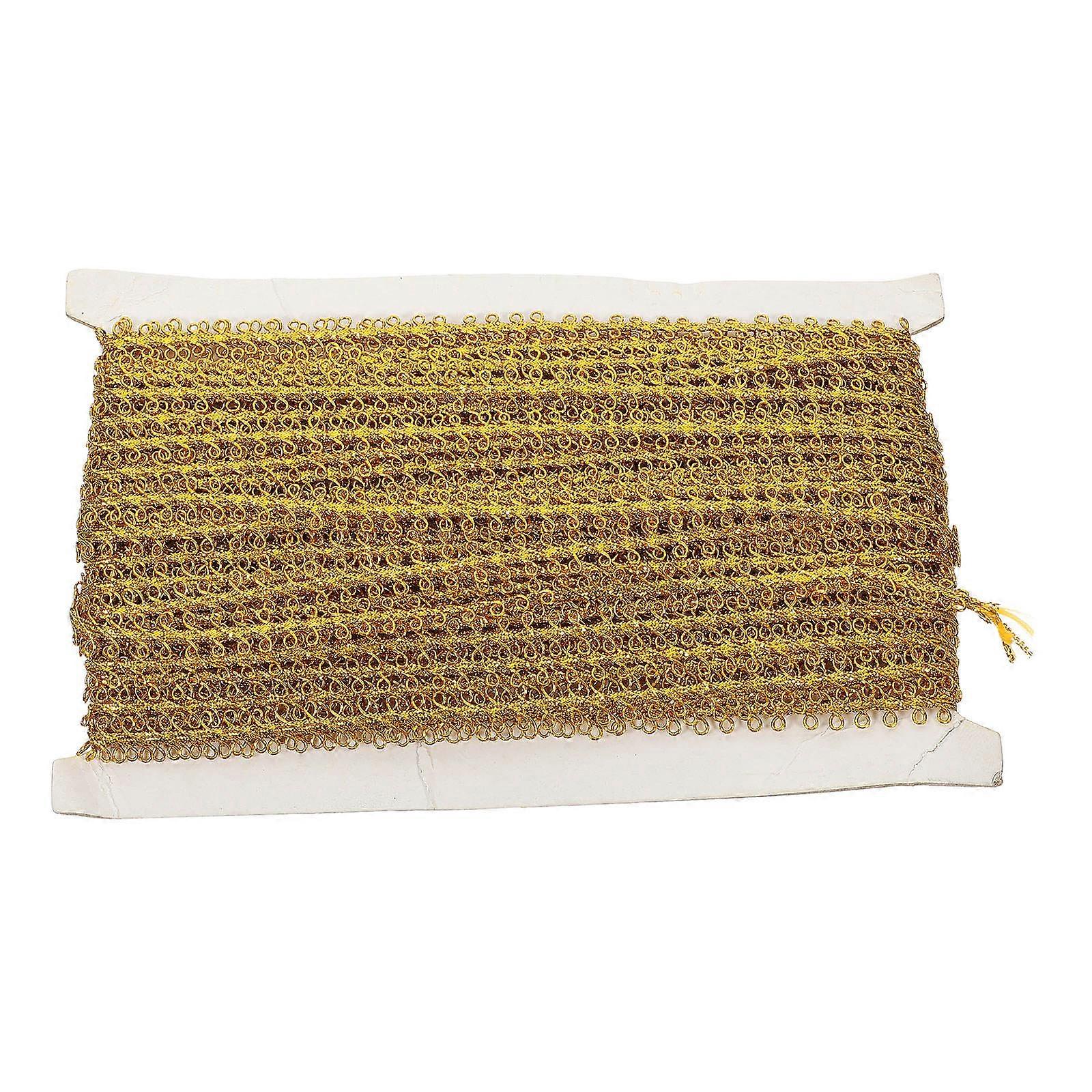 Unique Golden Curtain Ribbon Accessory Designed For DIY Crafting And Home Decoration Suitable For Various Curtains And Clothes 1Pcs