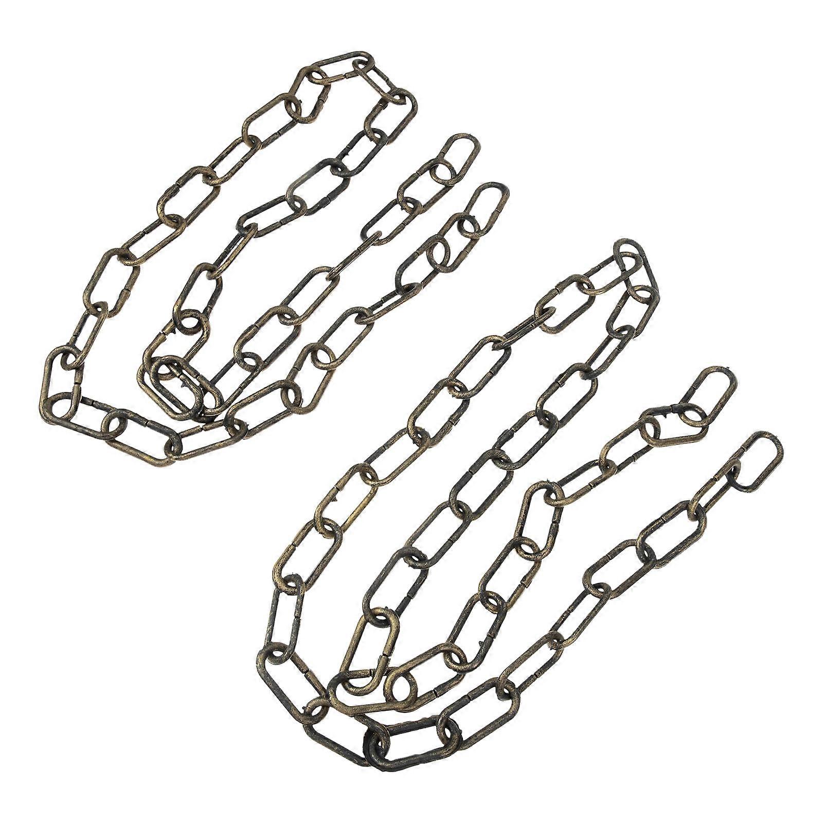 Plastic Chain Prop 2Pcs For Halloween Decorations With Realistic Details Ideal For Scene Layout 100x2cm