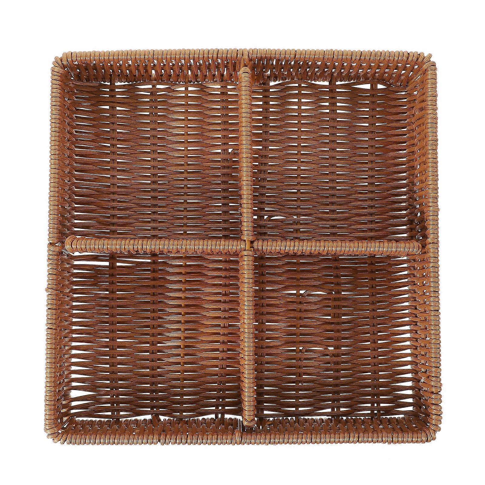 Nachahmung Rattan Obst Vorratsbehälter Multifunktionale Küchenorganisation 1Set