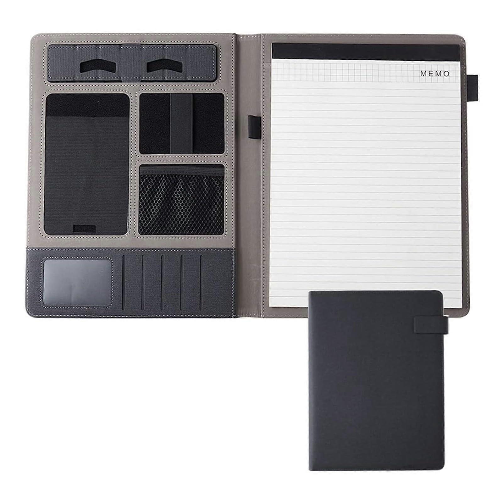 Padfolio, Grey One Size, Multifunctional Business Portfolio And Document Folder, Notebook And Planner, Gift For Women And Men