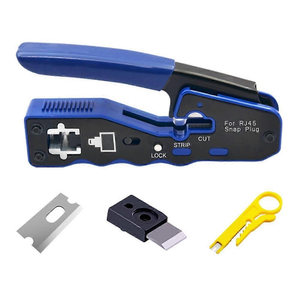 Crimping Tools Crystal-Head Wire Crimping Pliers 8P Special-Hole Wire Tool Easy Install Easy to Use